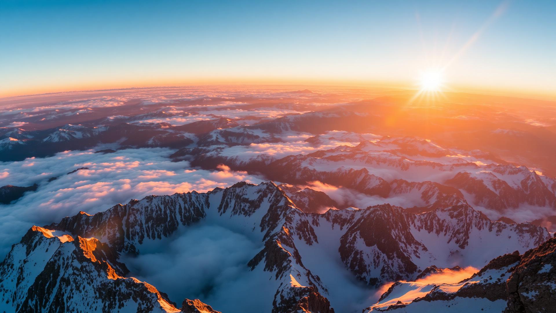 Panorama alpino del massiccio del Monte Rosa